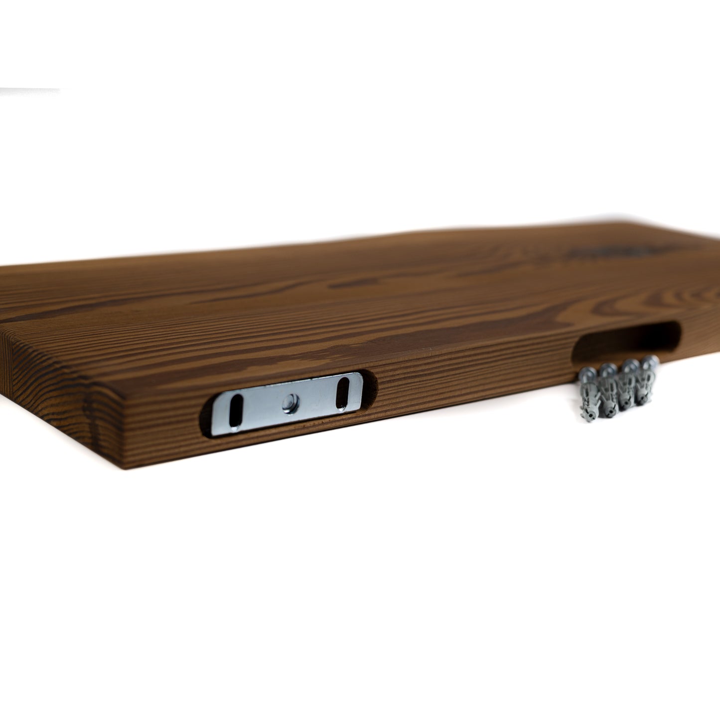 Zwevende Wandplank — Donker Eiken