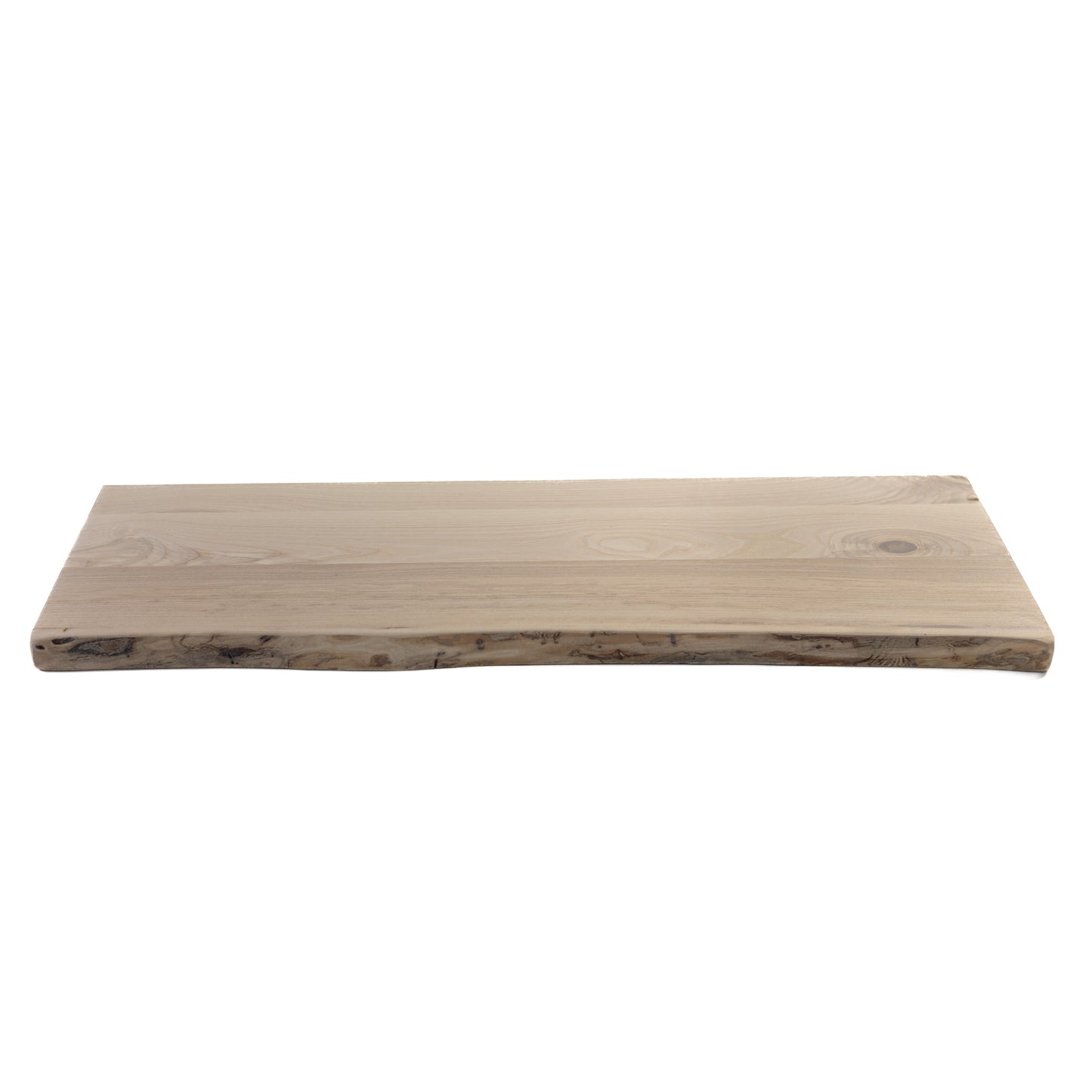 Wooden lightweight shelf on a white background