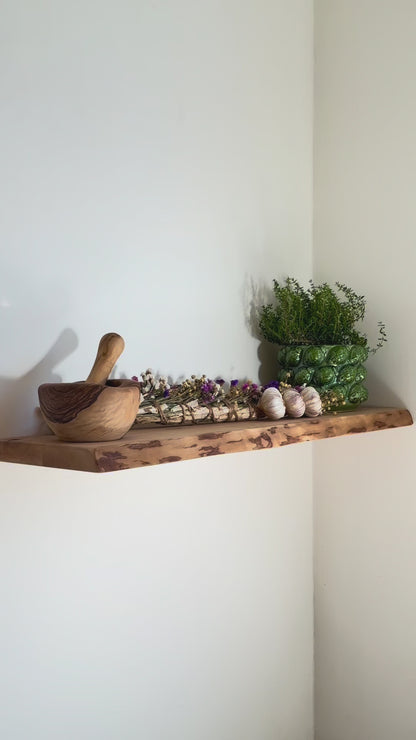 Floating Wall Shelf — Warm Natural